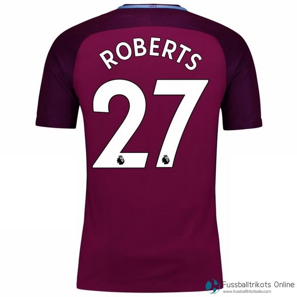 Manchester City Trikot Auswarts Roberts 2017-18 Fussballtrikots Günstig